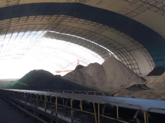 阿城煤棚料仓网架